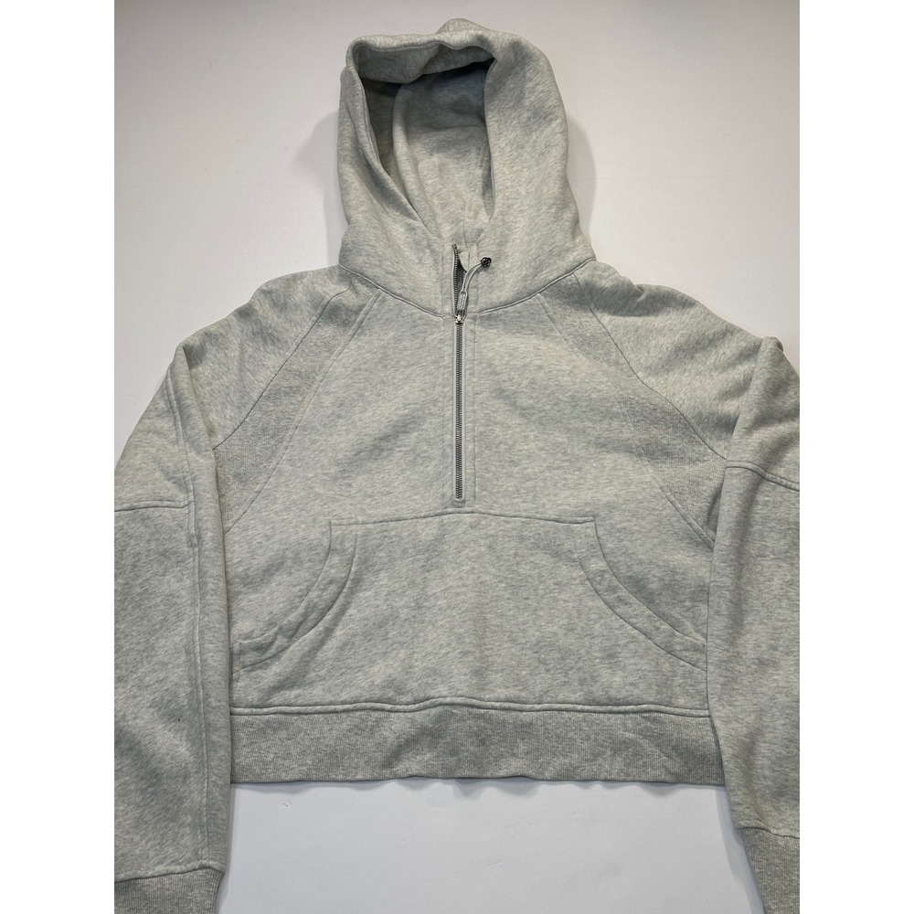 Lululemon Scuba Oversized Half Zip Hoodie Light Grey Heather XL